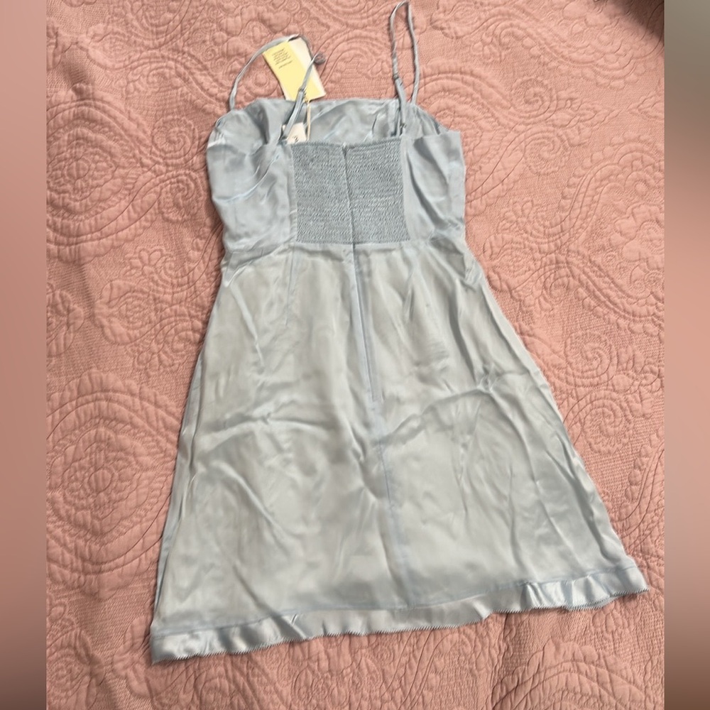 NWT Wilfred SKYE Mini dress in aura blue
